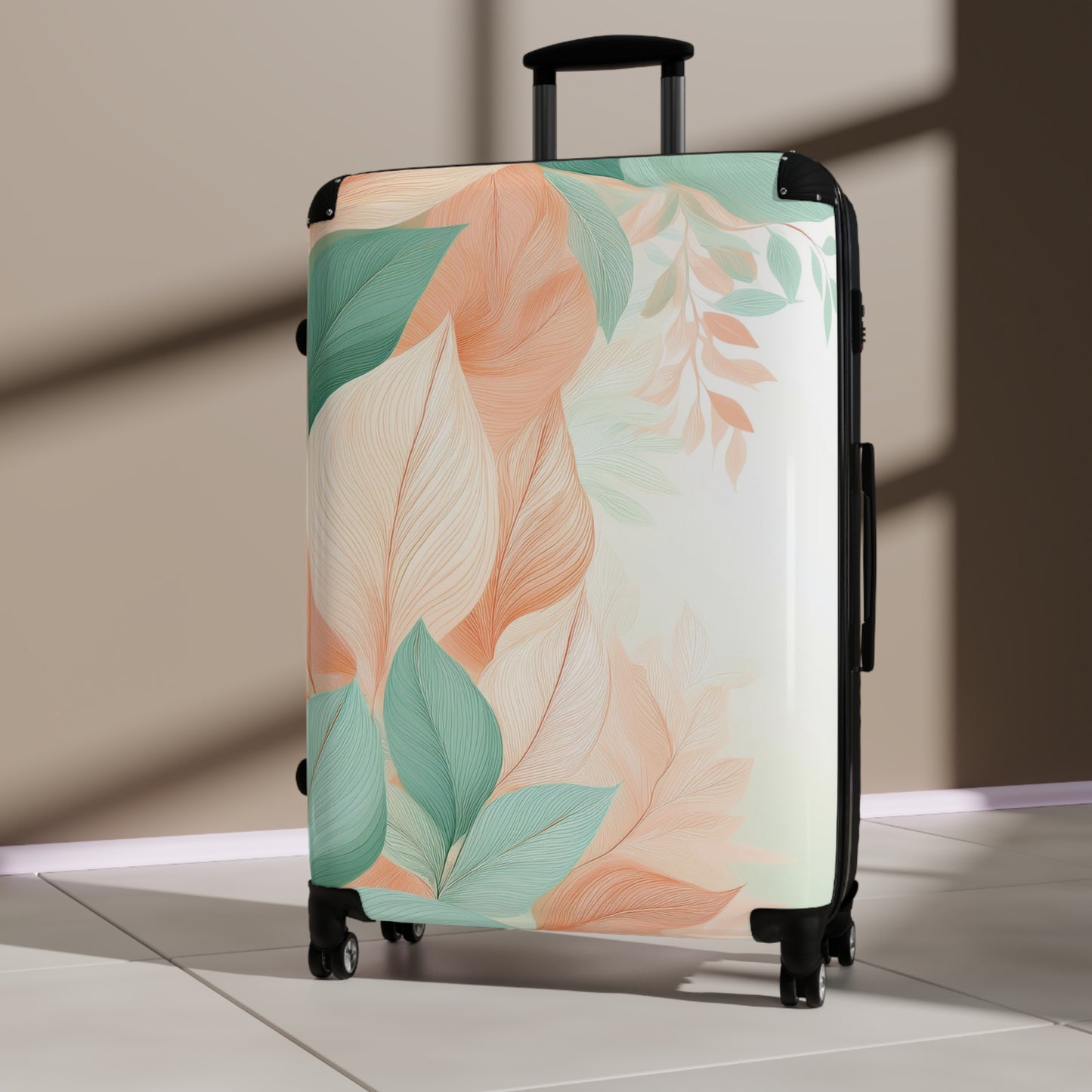 Nature Flowers Abstract Floral Art Carry-On Suitcase - Stylish Luggage for Travelers