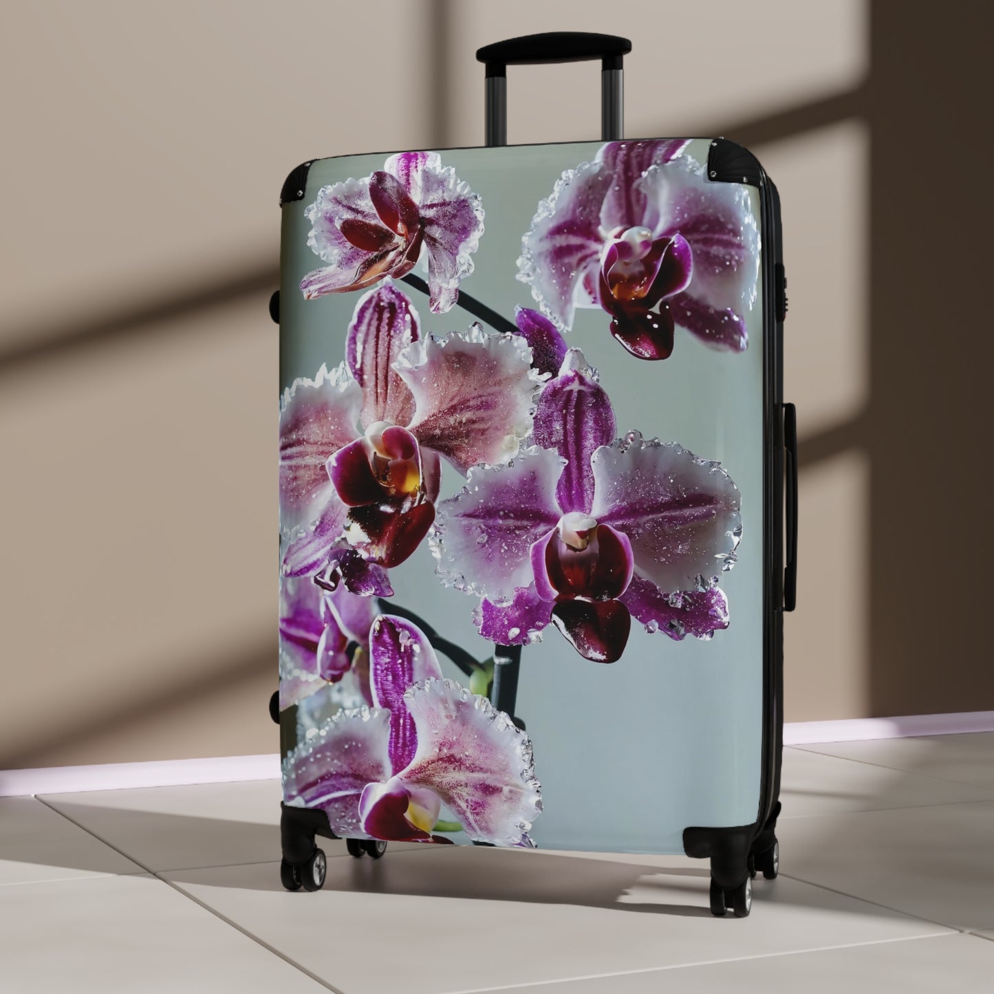 Nature Flowers Floral Spring Purple Art Carry-On Suitcase - Stylish Luggage for Travelers
