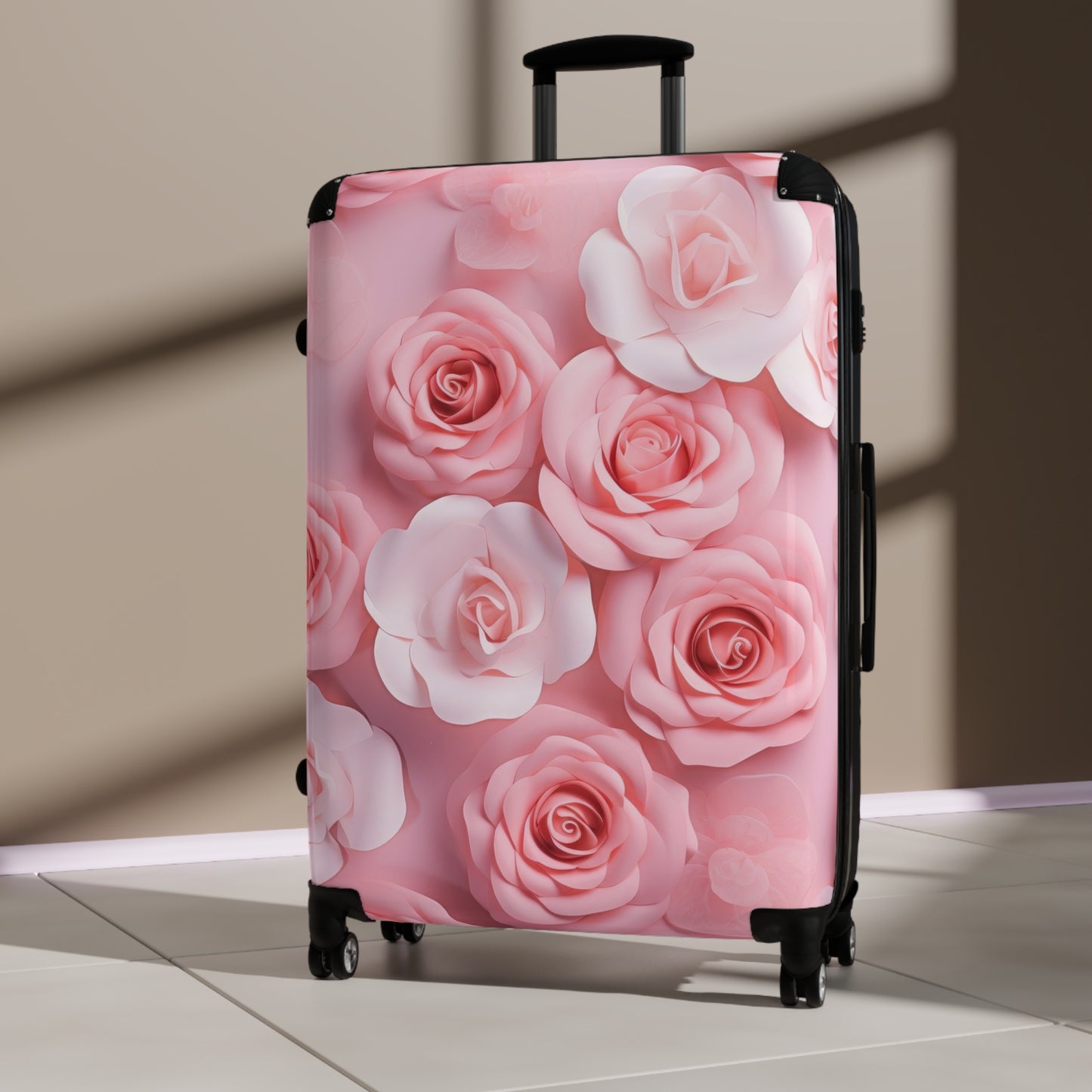 Nature Flowers Floral Pink Art Carry-On Suitcase - Stylish Luggage for Travelers