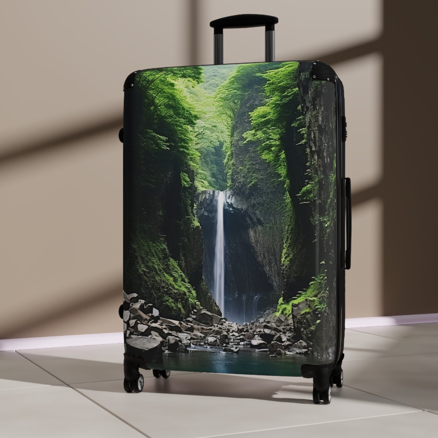 Nature Landscape Behind a Cayon Art Carry-On Suitcase - Stylish Luggage for Travelers