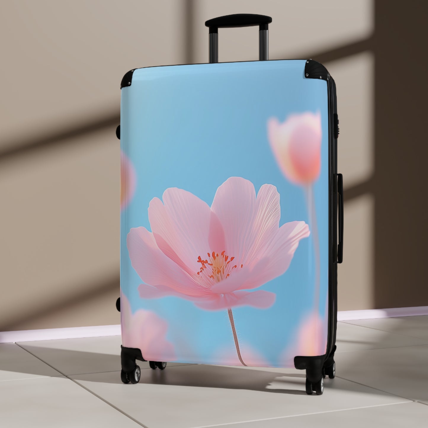 Nature Flowers Floral Spring Pink Art Carry-On Suitcase - Stylish Luggage for Travelers
