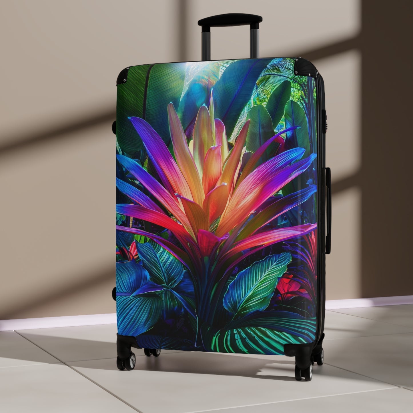 Nature Flowers Floral Tropical Flower Art Carry-On Suitcase - Stylish Luggage for Travelers