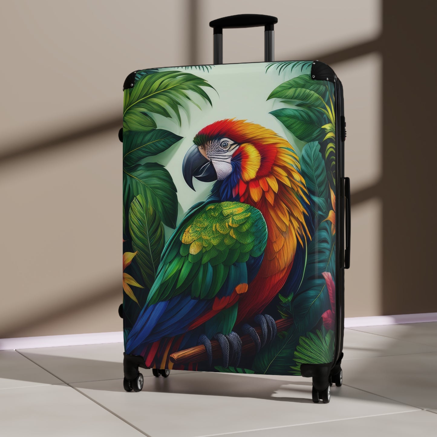 Animals Parrot Macaw Art Carry-On Suitcase - Stylish Luggage for Travelers