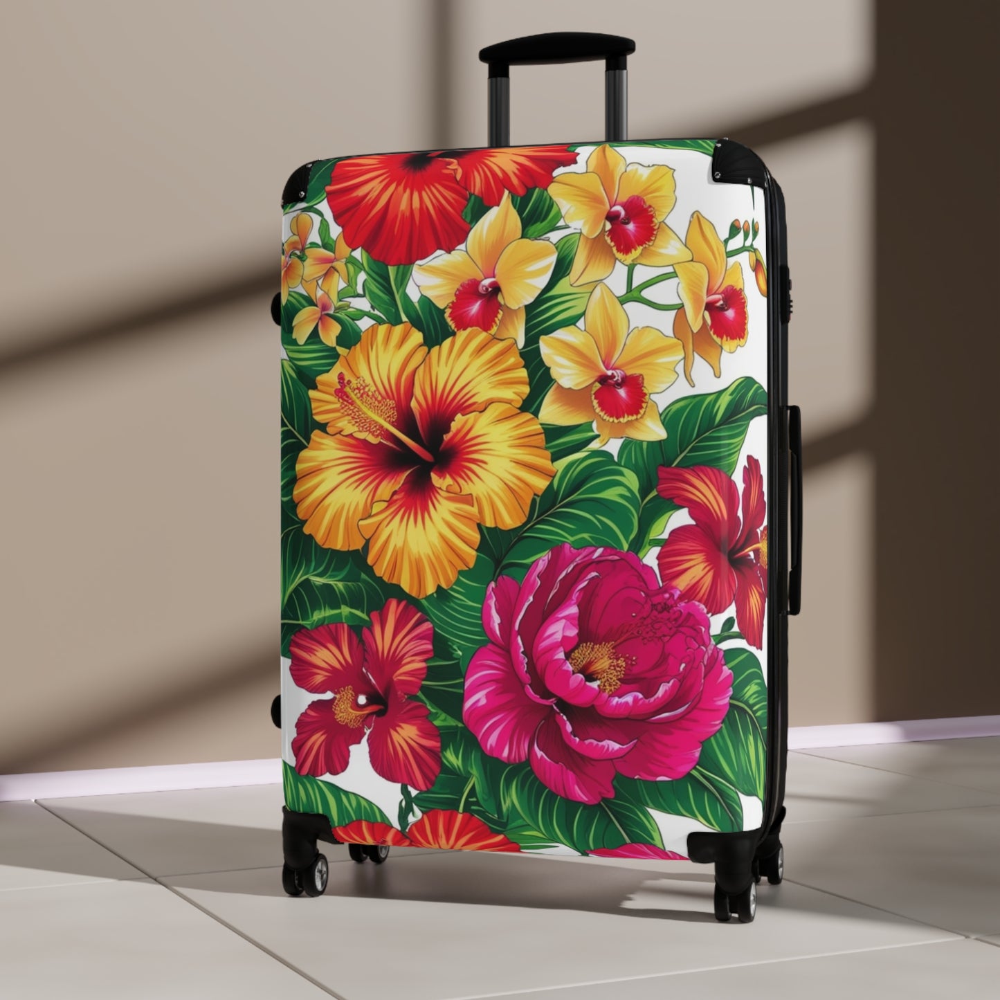 Nature Flowers Floral Colorful Flower Art Carry-On Suitcase - Stylish Luggage for Travelers