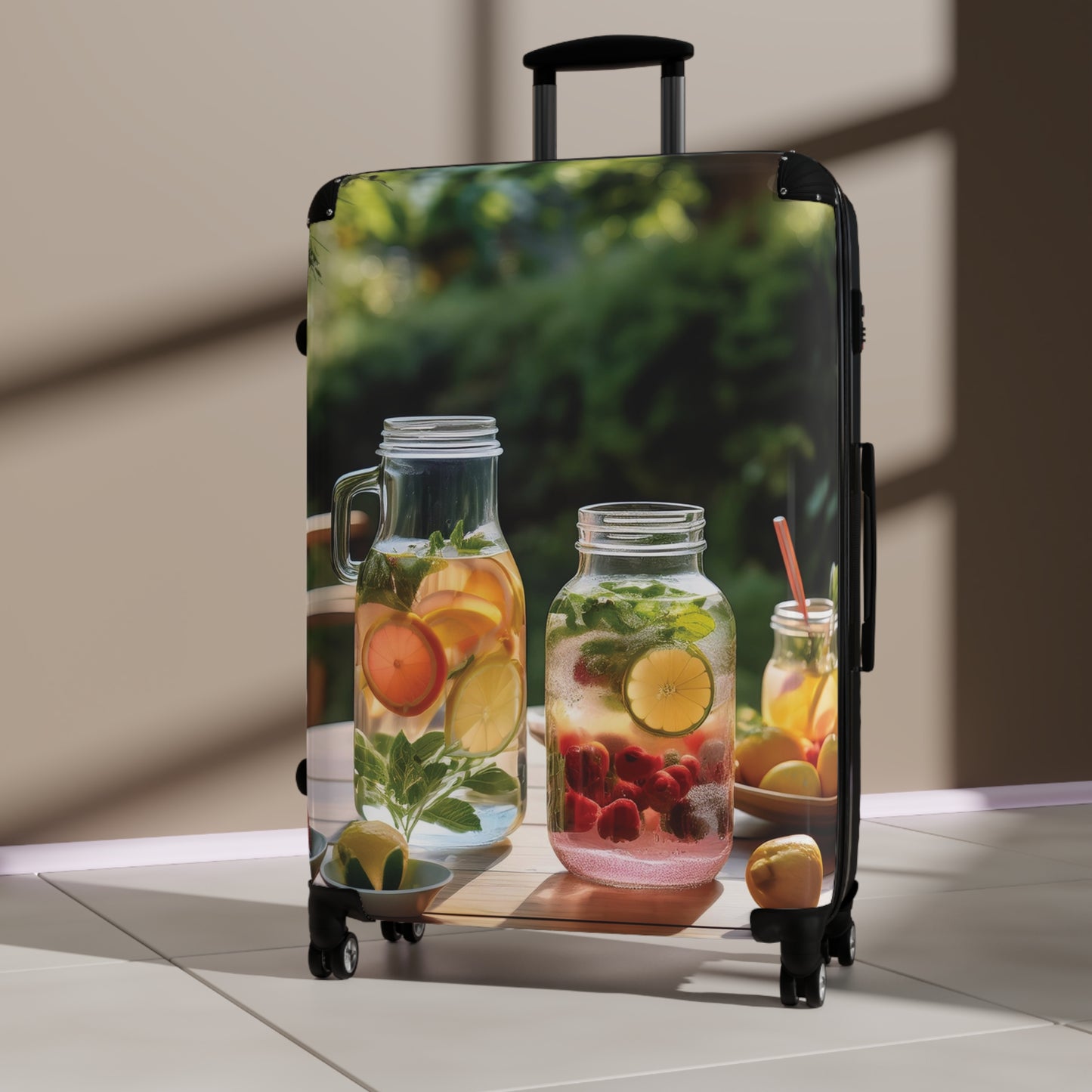 Nature Summer Drinks With Citrus Carry-On Suitcase - Stylish Luggage for Travelers