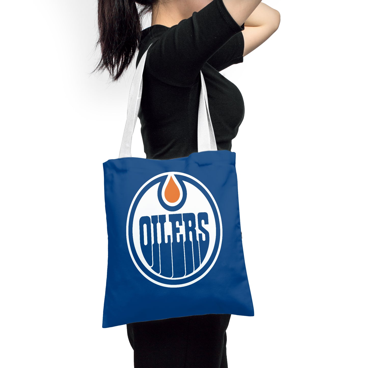 NHL Edmonton Oilers Polyester Canvas Tote Bag – Durable and Stylish