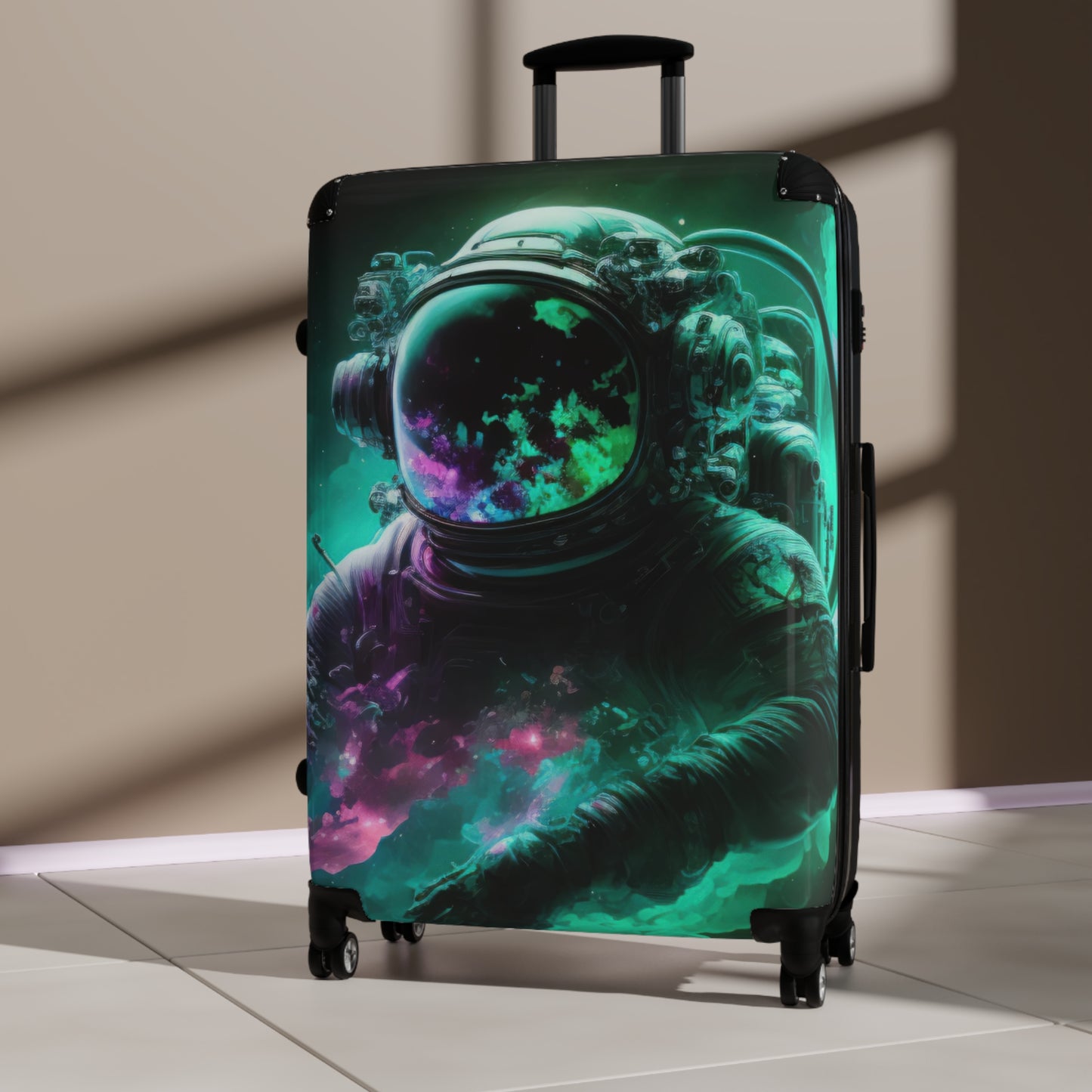 Space Astronaut Digital Art Carry-On Suitcase - Stylish Luggage for Travelers