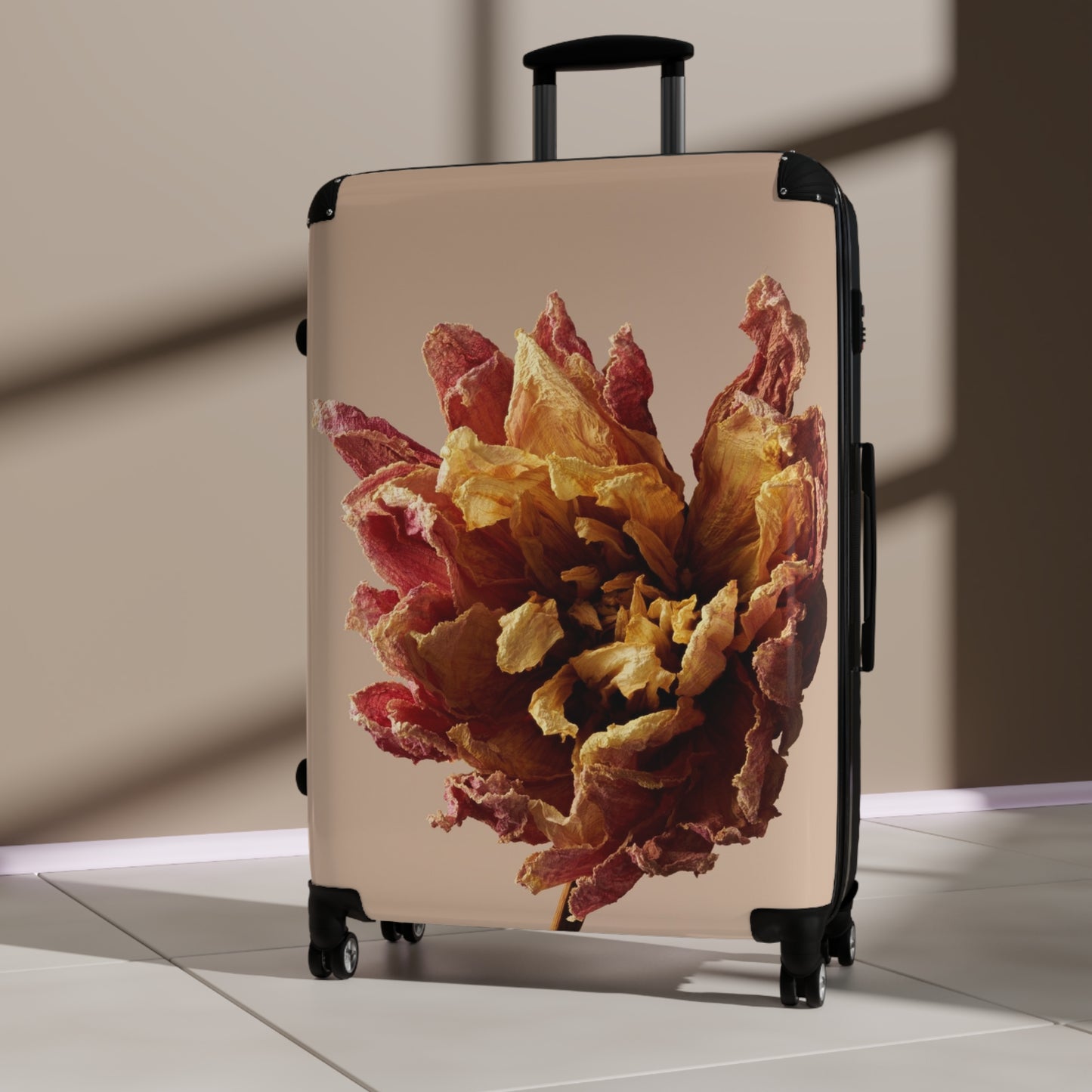 Nature Flowers Floral Dahlia Art Carry-On Suitcase - Stylish Luggage for Travelers