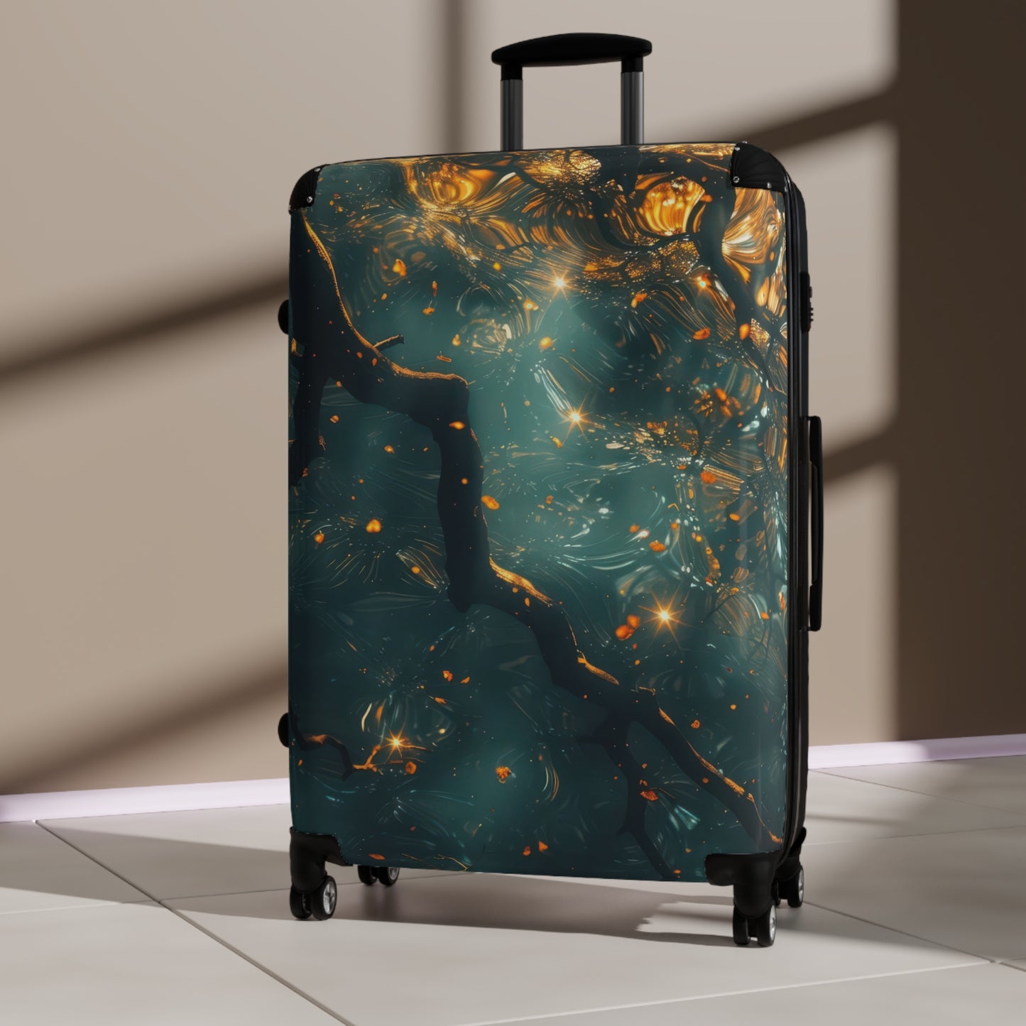 Nature Serene Intertwining Art Carry-On Suitcase - Stylish Luggage for Travelers