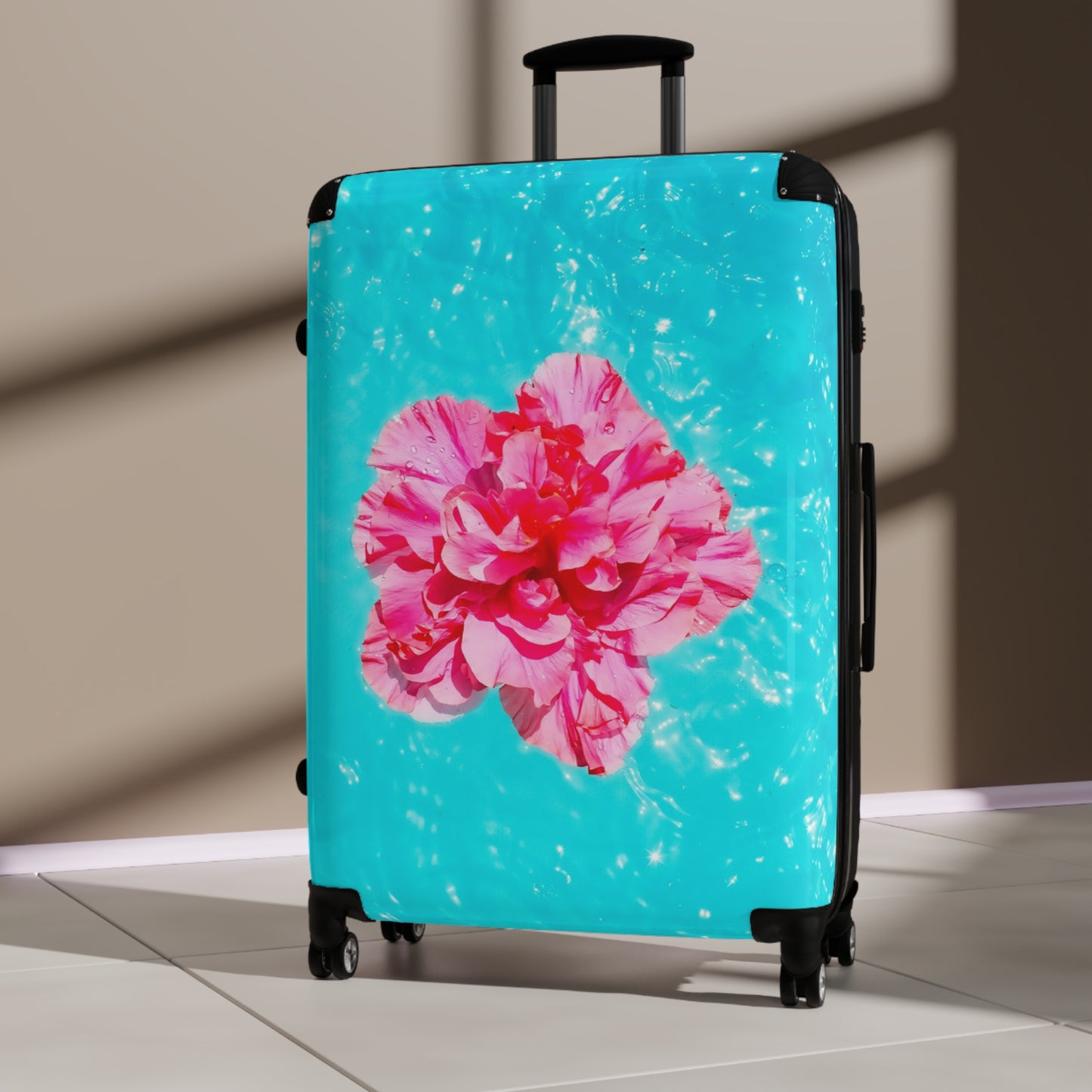 Nature Flowers Floral Floating Art Carry-On Suitcase - Stylish Luggage for Travelers
