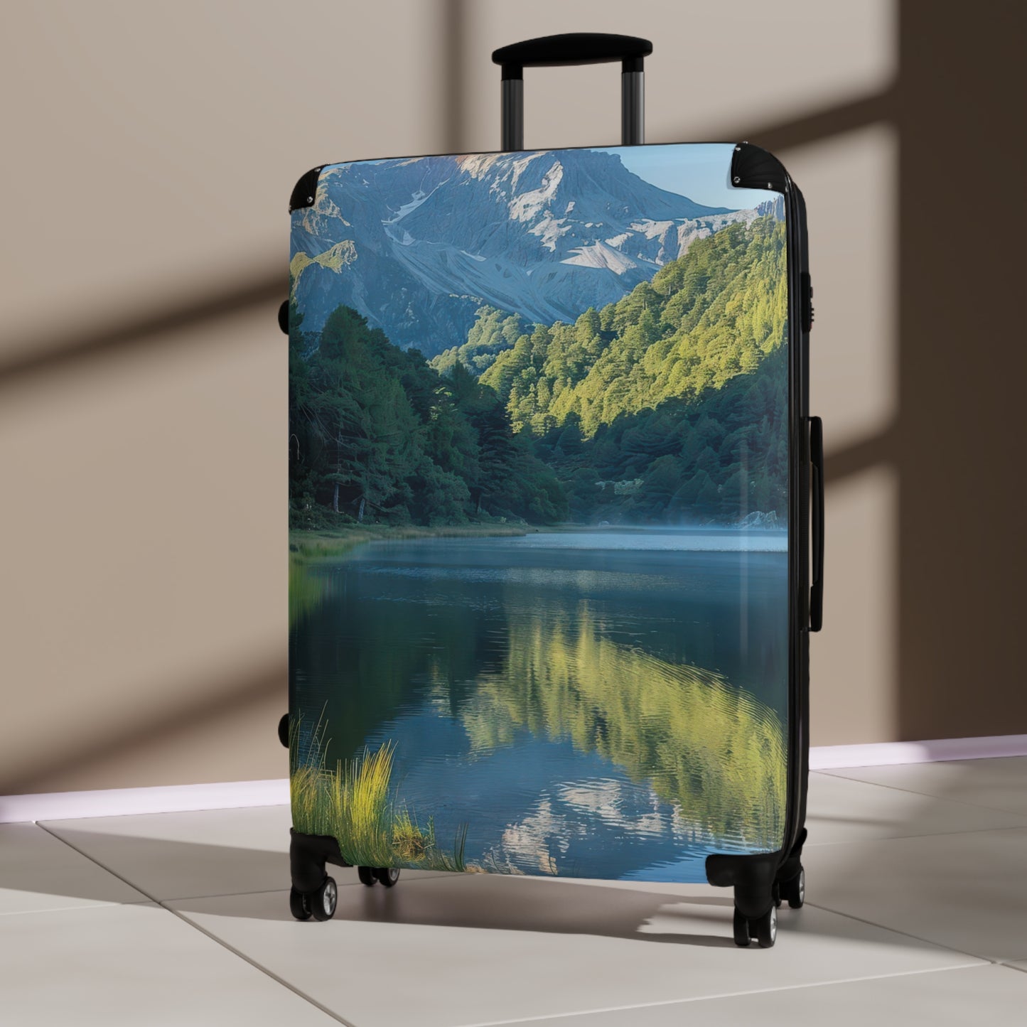 Nature Mountain Reflecting Art Carry-On Suitcase - Stylish Luggage for Travelers