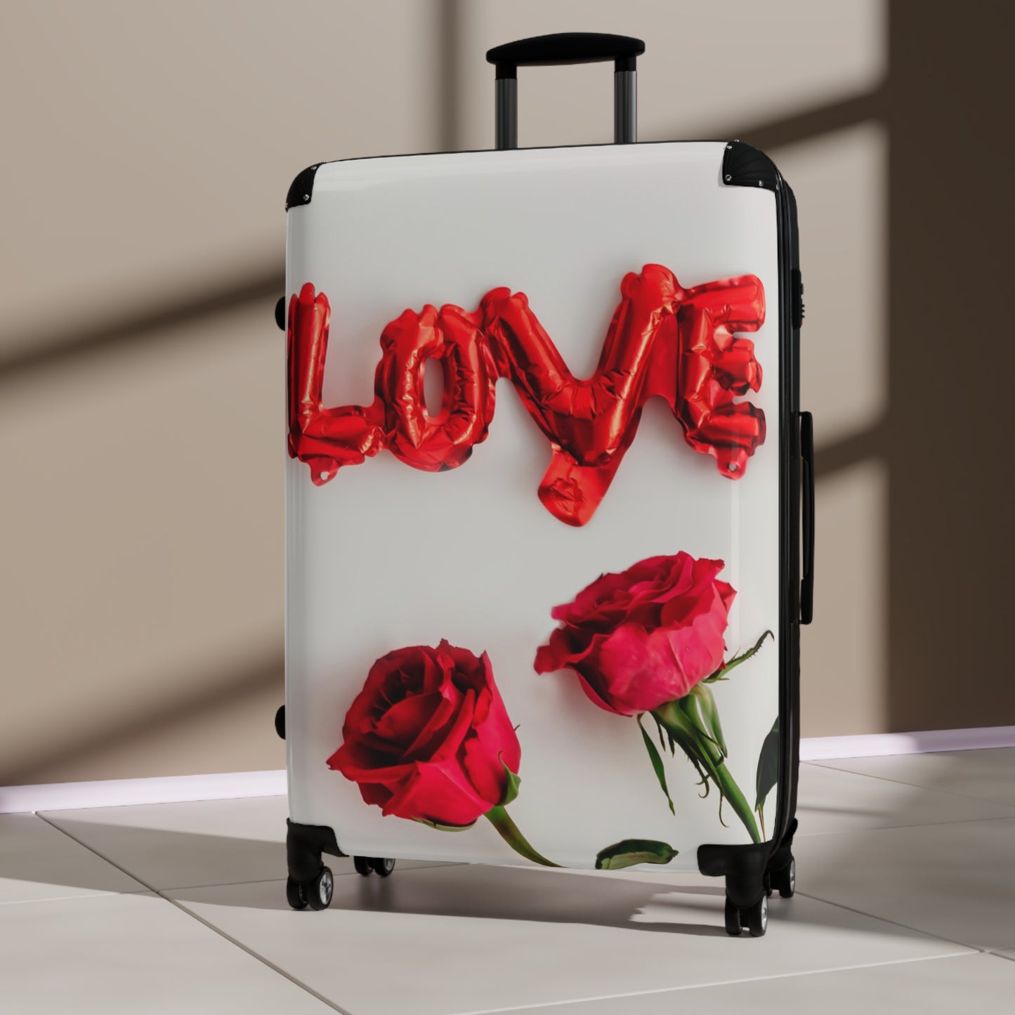 Nature Flowers Floral Red Love Art Carry-On Suitcase - Stylish Luggage for Travelers