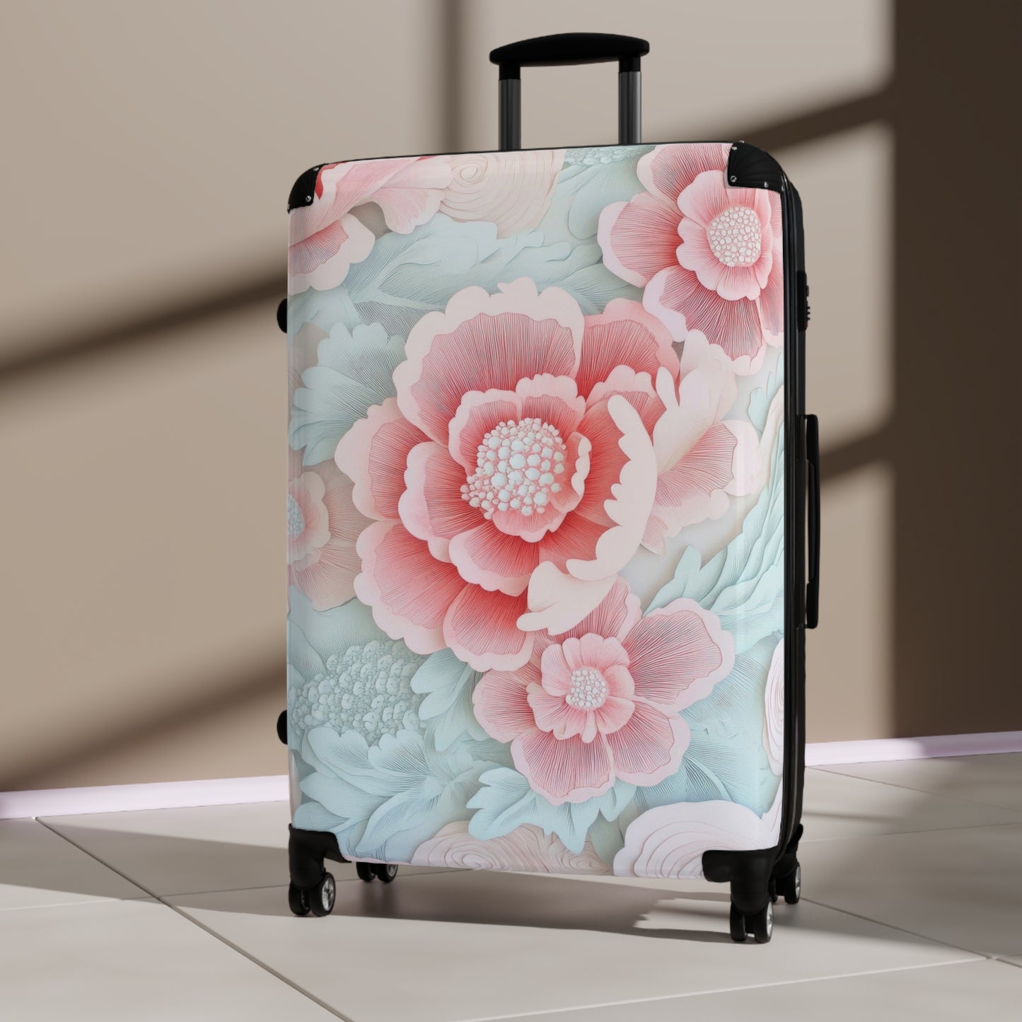 Nature Flowers Floral Intricate Art Carry-On Suitcase - Stylish Luggage for Travelers