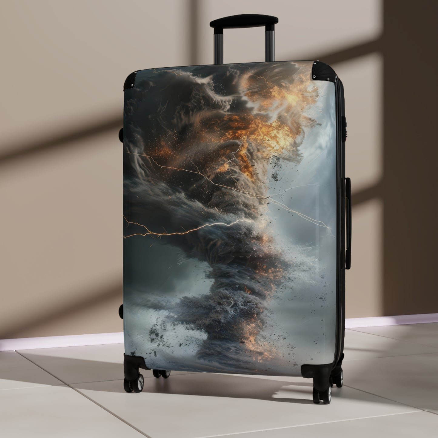 Nature Tornado Dramatic Swirling Art Carry-On Suitcase - Stylish Luggage for Travelers