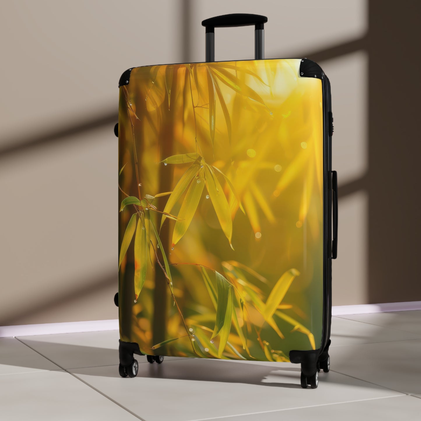 Nature Bamboo Leaves Art Carry-On Suitcase - Stylish Luggage for Travelers