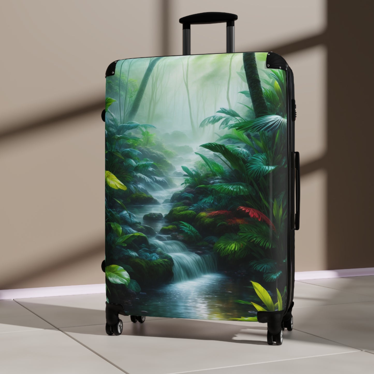 Nature Landscape Rain Forest Art Carry-On Suitcase - Stylish Luggage for Travelers