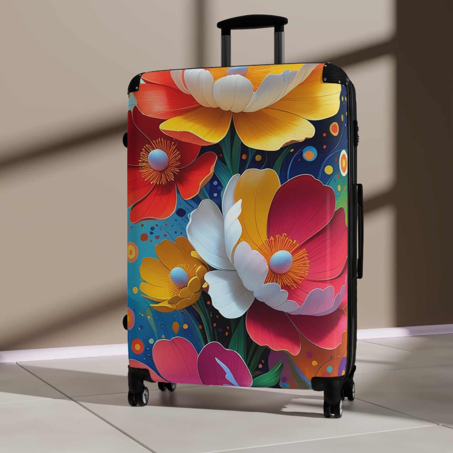 Nature Flowers Floral Spring Flower Design Art Carry-On Suitcase - Stylish Luggage for Travelers