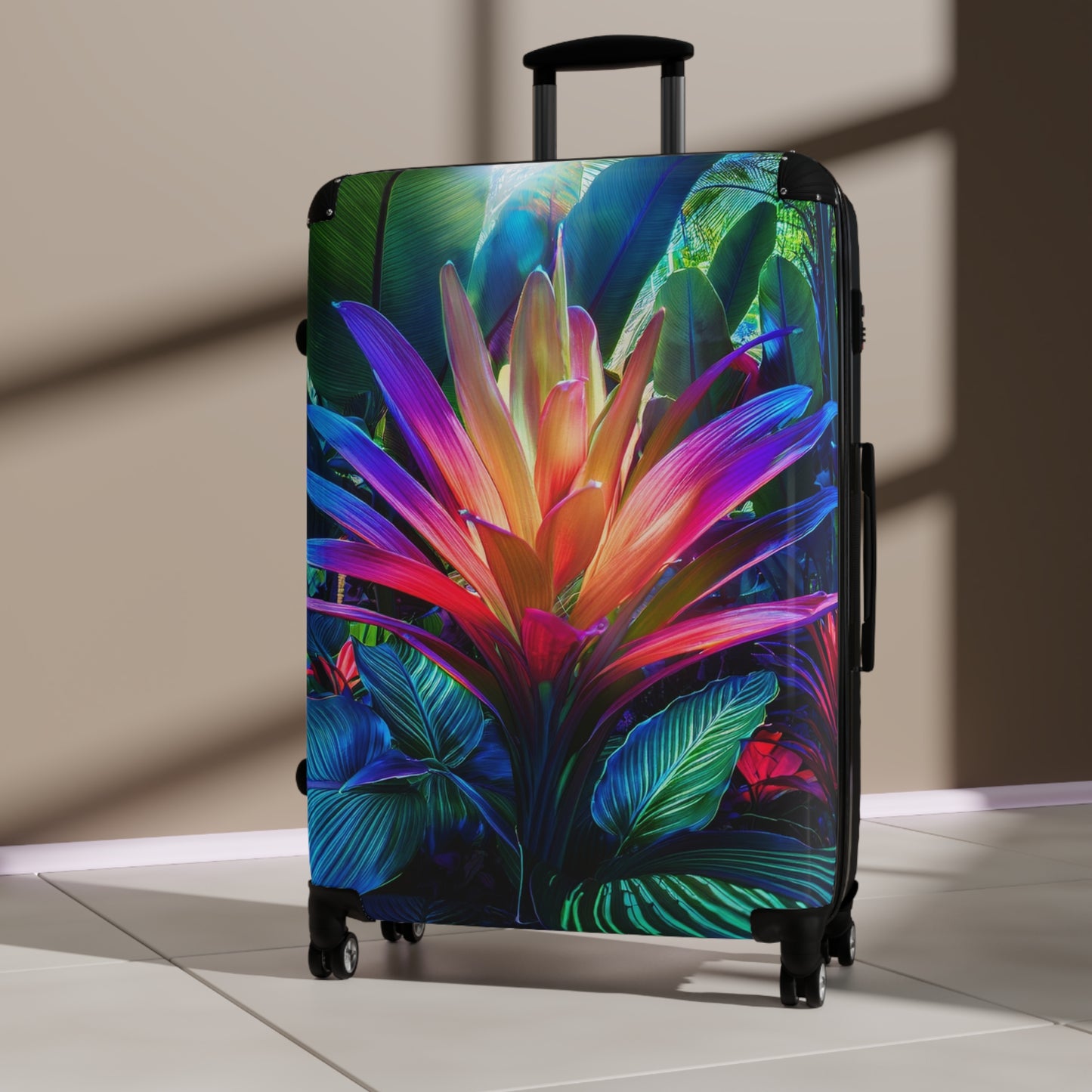 Nature Flowers Floral Vibrant Carry-On Suitcase - Stylish Luggage for Travelers