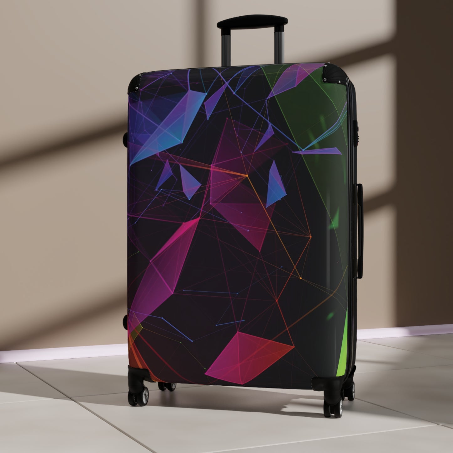 Abstract Razer Digital Art Carry-On Suitcase - Stylish Luggage for Travelers