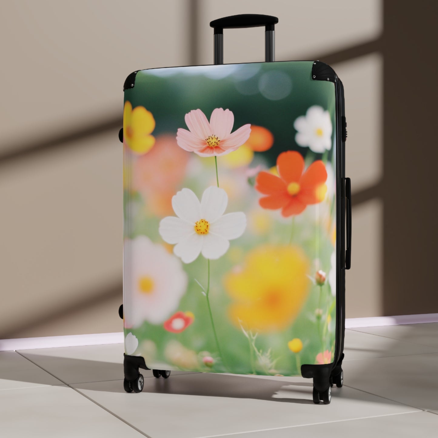 Nature Flowers Floral Colorful Art Carry-On Suitcase - Stylish Luggage for Travelers