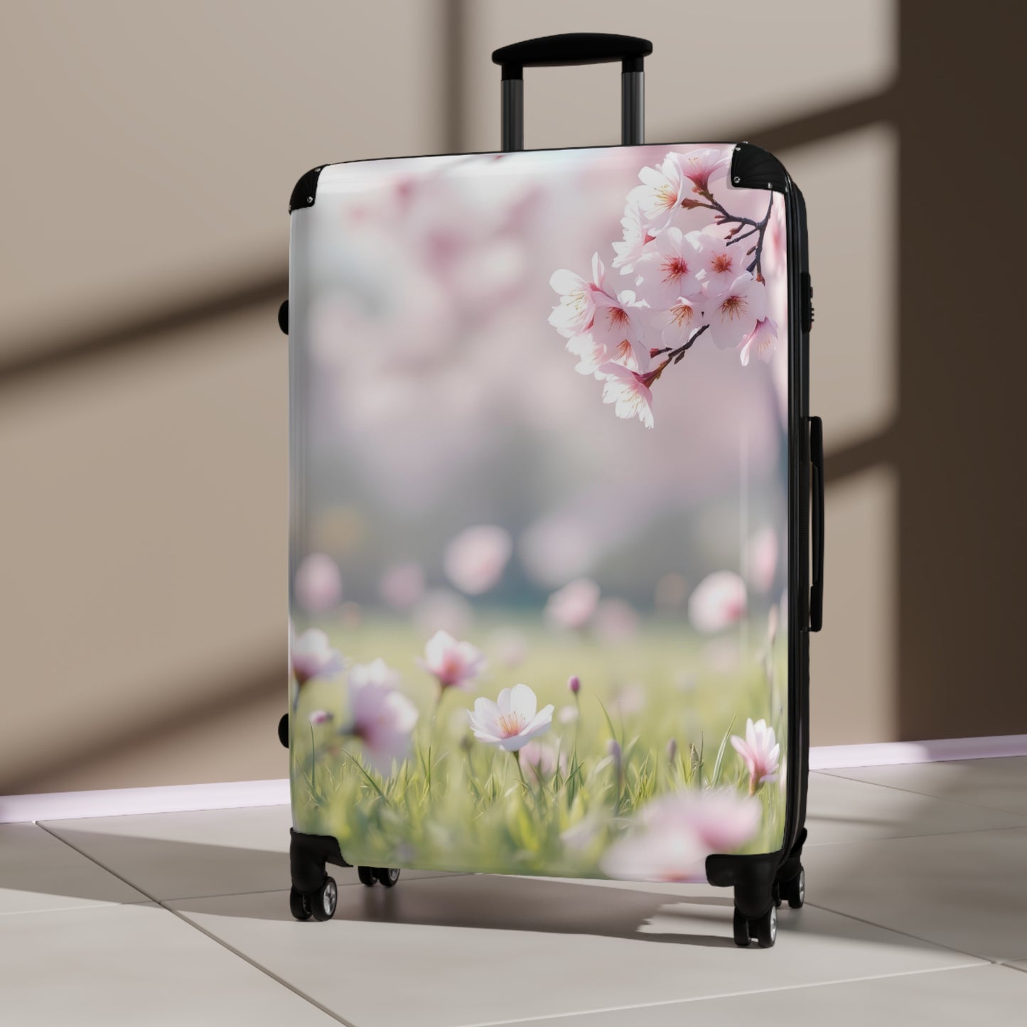 Nature Flowers Floral Dreamy Landscape Art Carry-On Suitcase - Stylish Luggage for Travelers