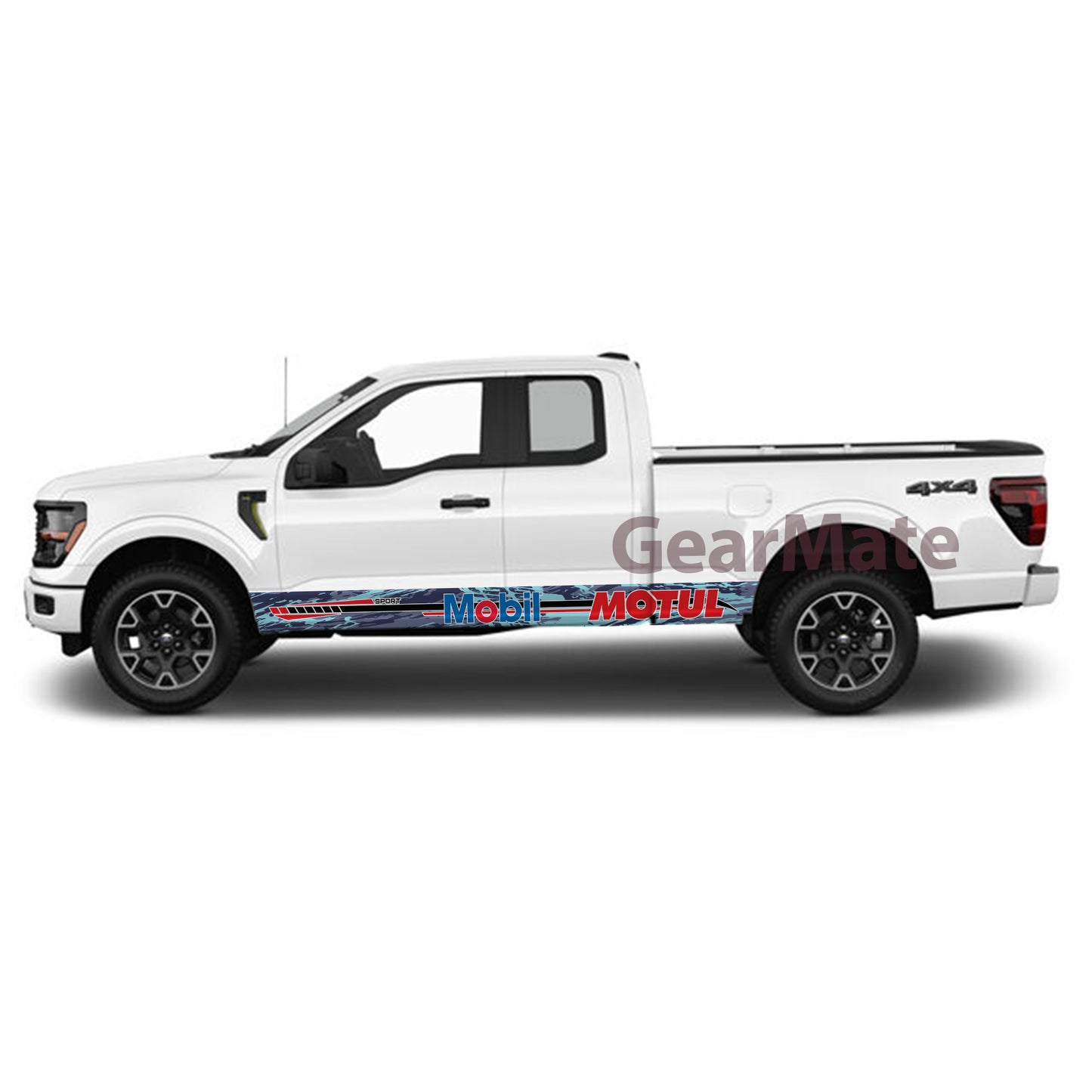 Camouflage Bold Moves Only Rocker Panel Graphic Decal Kit (Left & Right Sides) - High Quality Vinyl for Trucks & SUVs