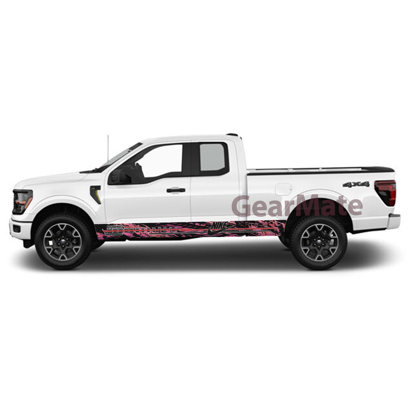 Camouflage Lead the Pack Rocker Panel Graphic Decal Kit (Left & Right Sides) - High Quality Vinyl for Trucks & SUVs