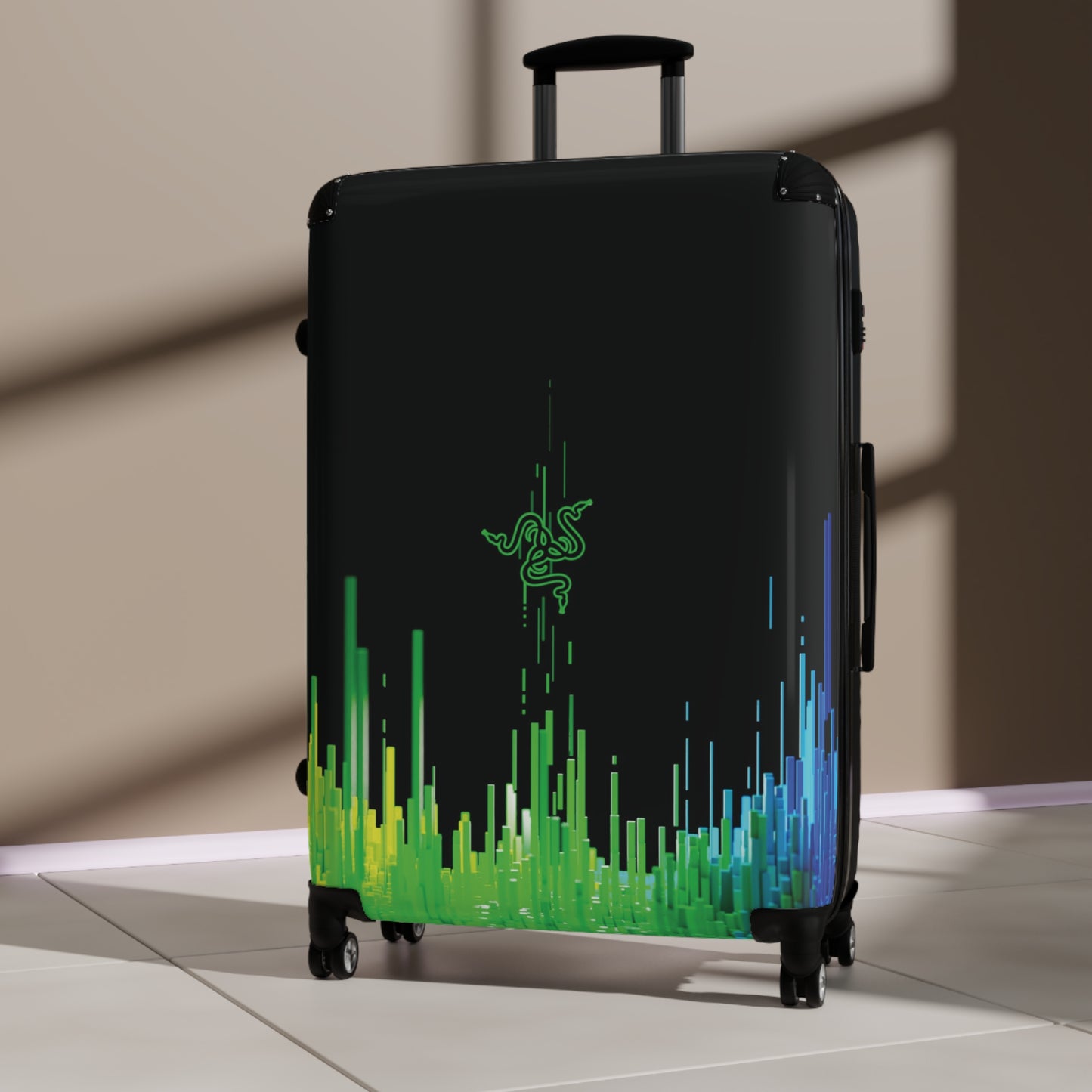 Abstract Razor Logo 1 Art Carry-On Suitcase - Stylish Luggage for Travelers