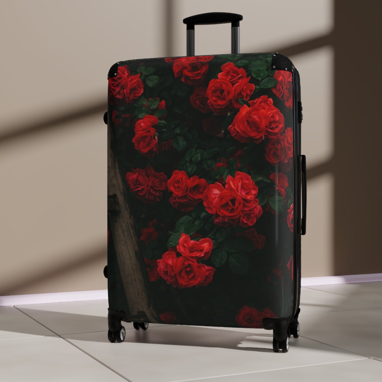 Nature Flowers Floral Rose Bush Art Carry-On Suitcase - Stylish Luggage for Travelers