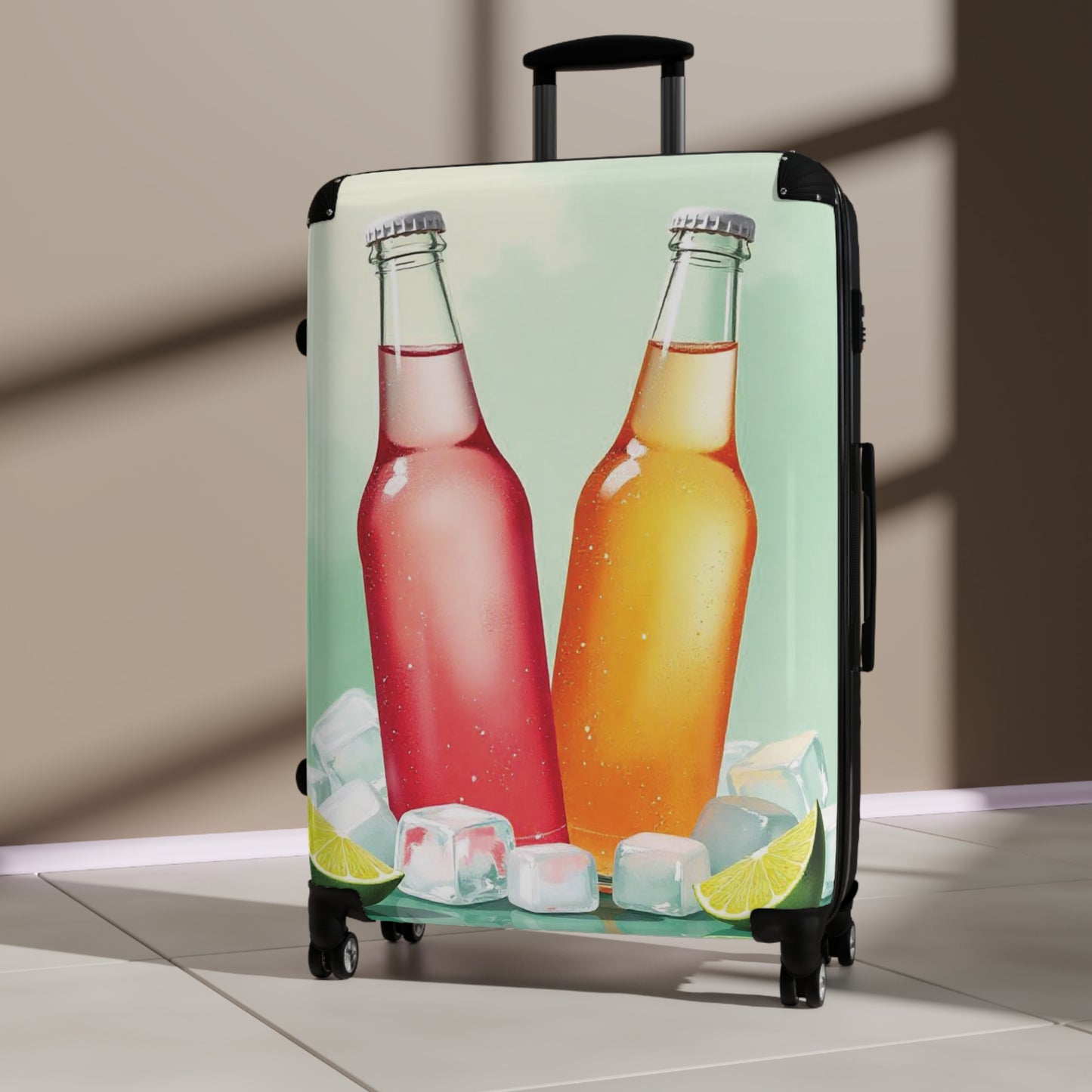 Nature Summer Carbonate Cold Drink Carry-On Suitcase - Stylish Luggage for Travelers