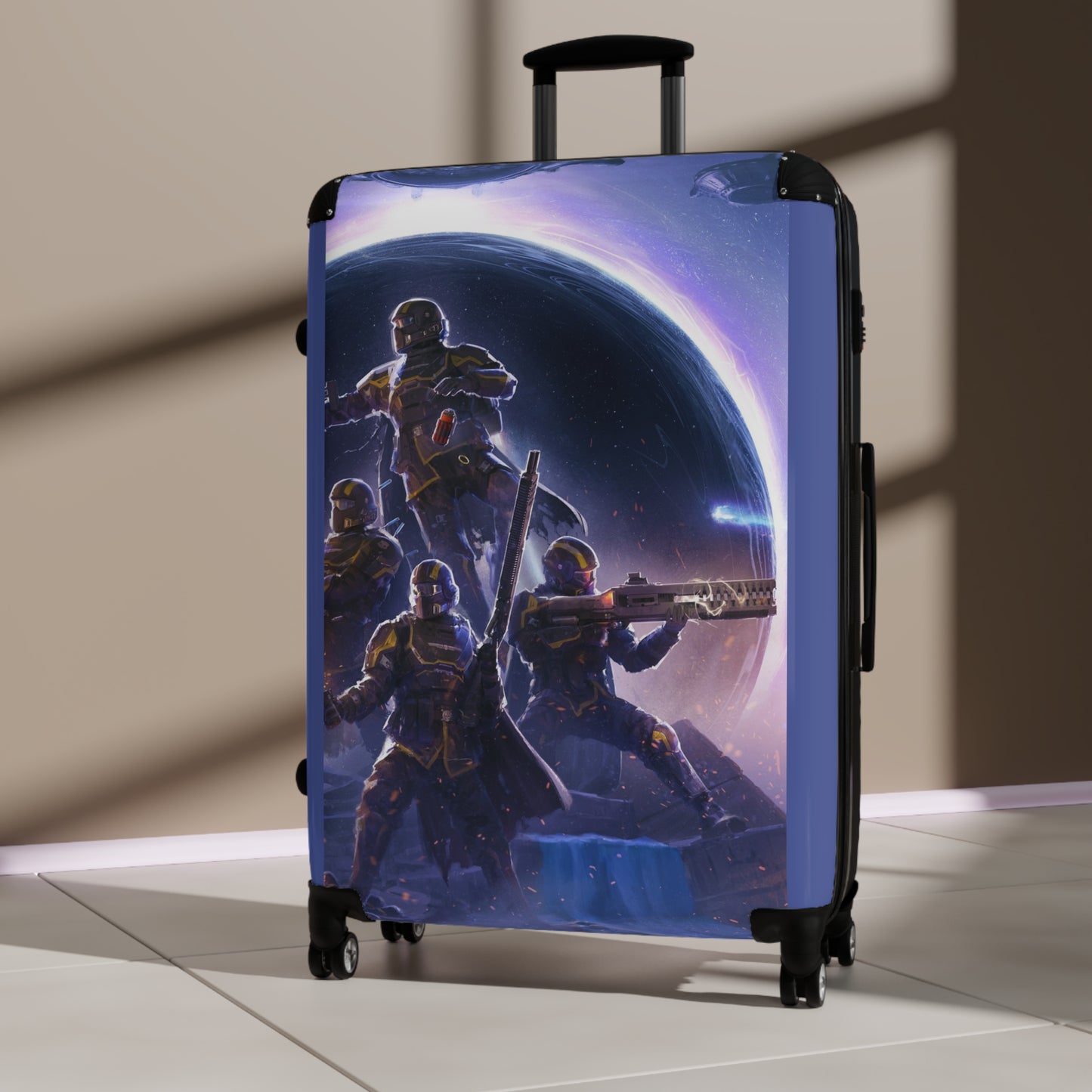 Video Games Helldivers 2 Omens Of Tyranny Carry-On Suitcase - Stylish Luggage for Travelers