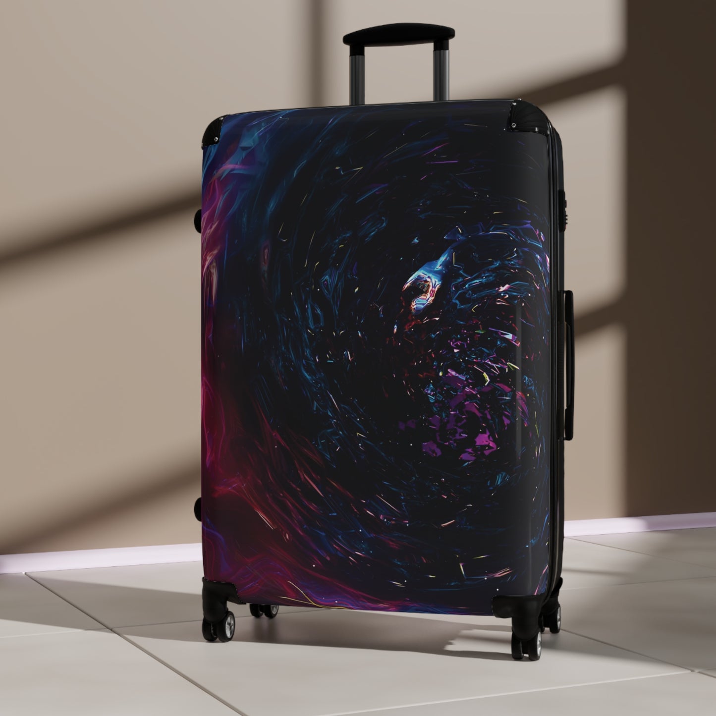 Abstract Space Art Carry-On Suitcase - Stylish Luggage for Travelers