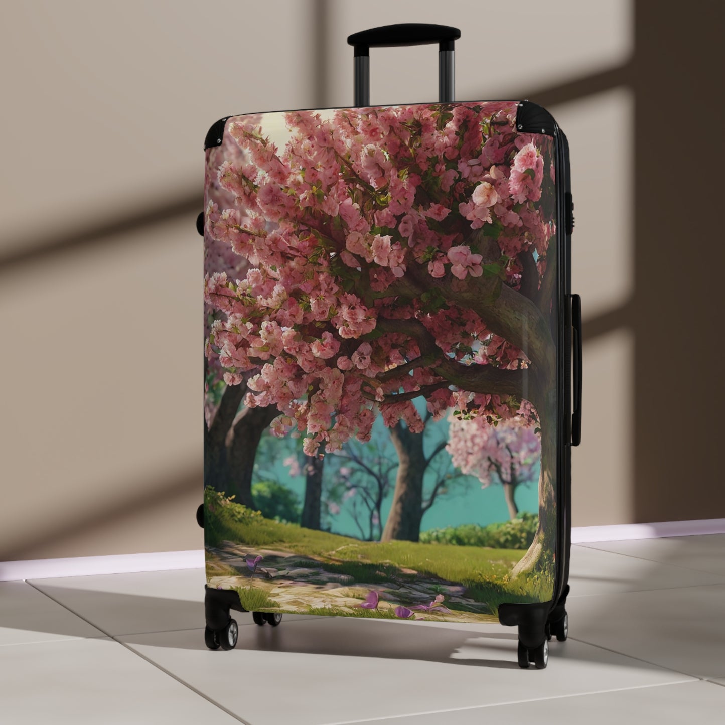 Nature Flowers Floral Background Art Carry-On Suitcase - Stylish Luggage for Travelers