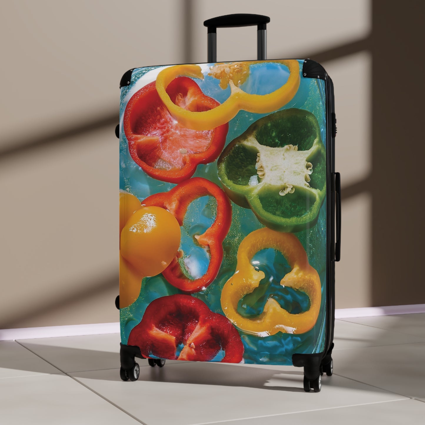 Nature Summer Bell Peppers Slices Carry-On Suitcase - Stylish Luggage for Travelers