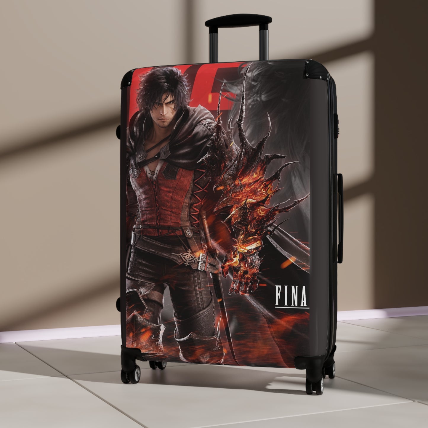 Video Games Final Fantasy XVI Clive Rosfield Carry-On Suitcase - Stylish Luggage for Travelers