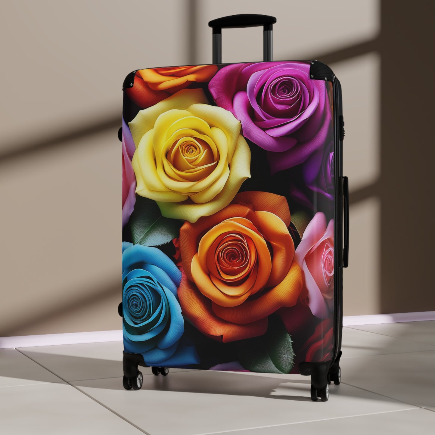 Nature Flowers Floral Multicolored Art Carry-On Suitcase - Stylish Luggage for Travelers