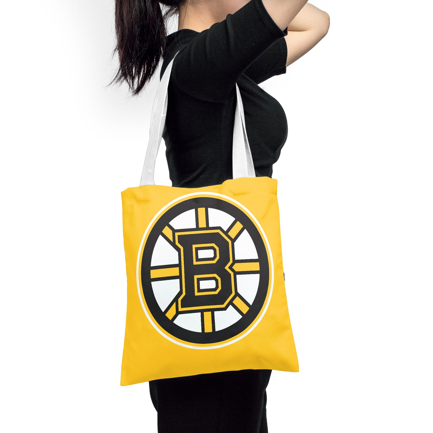 NHL Boston Bruins Polyester Canvas Tote Bag – Durable and Stylish