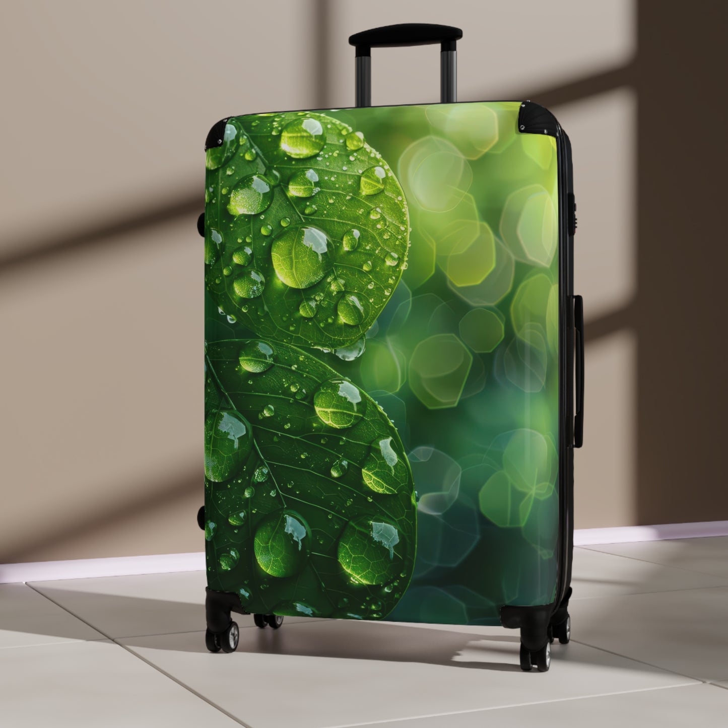 Nature Green Leaves Art Carry-On Suitcase - Stylish Luggage for Travelers