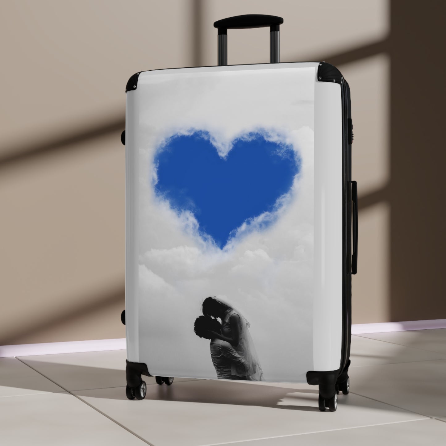 Love Couple Cloudy Art Carry-On Suitcase - Stylish Luggage for Travelers