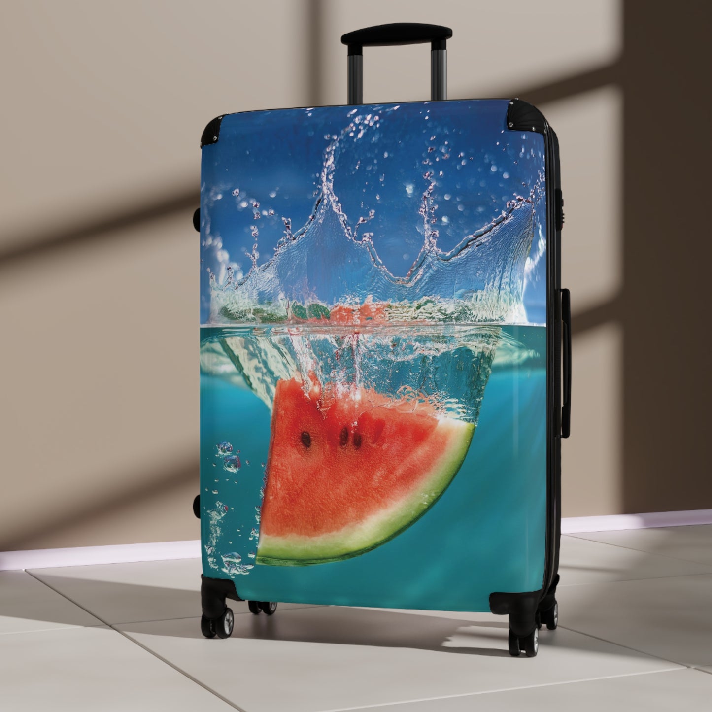 Nature Summer Watermelon Splahing Carry-On Suitcase - Stylish Luggage for Travelers