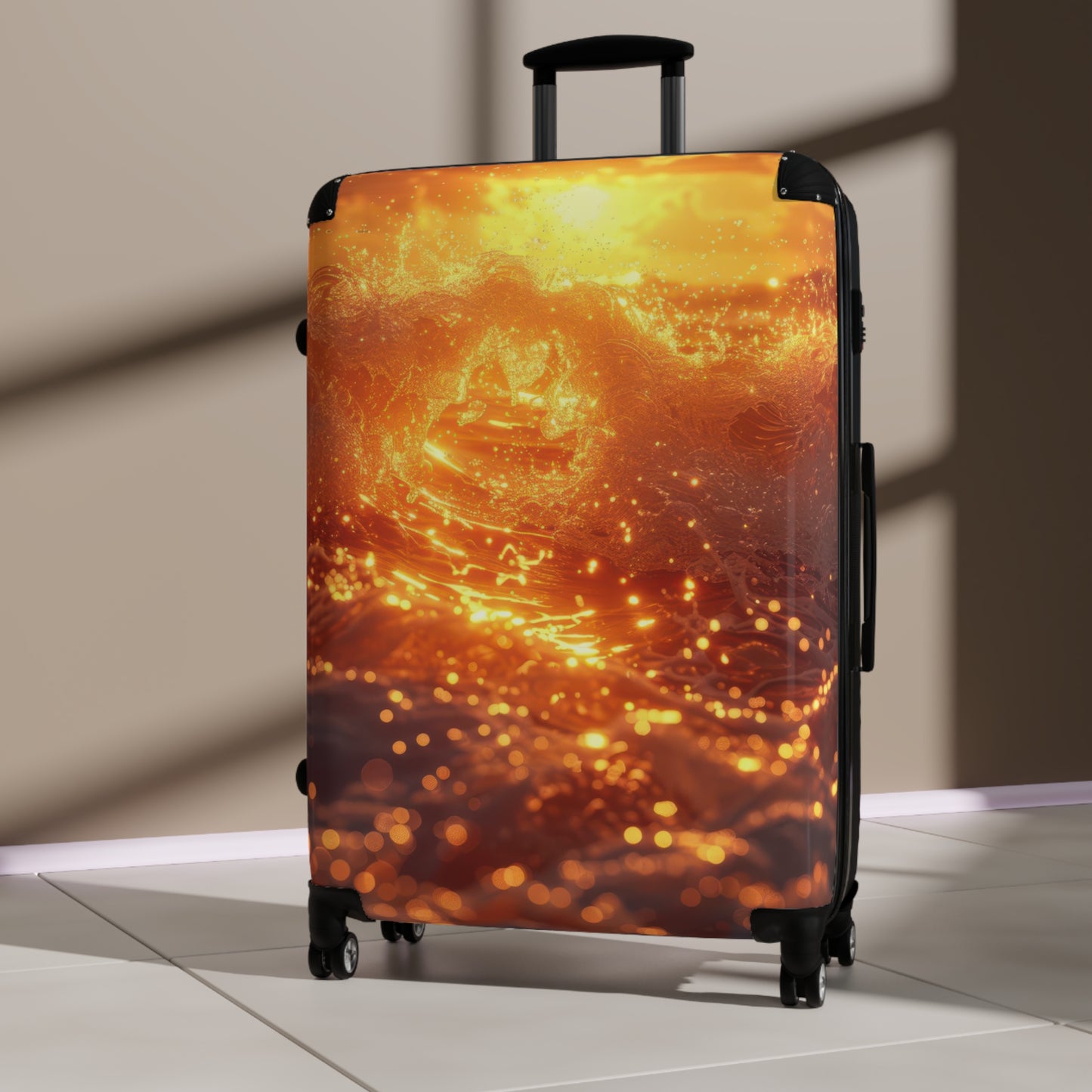 Nature Sunset Vibrant Art Carry-On Suitcase - Stylish Luggage for Travelers