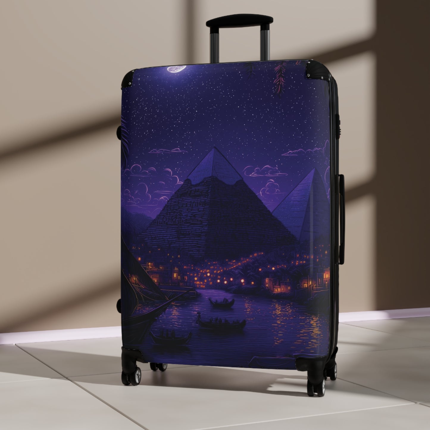 Art Egyptian Pyramids Carry-On Suitcase - Stylish Luggage for Travelers