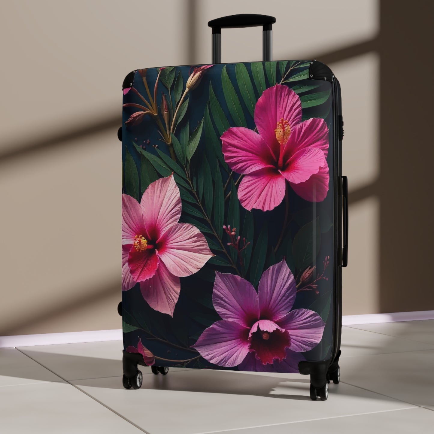 Nature Flowers Floral Beautiful Flower And Leaf Art Carry-On Suitcase - Stylish Luggage for Travelers
