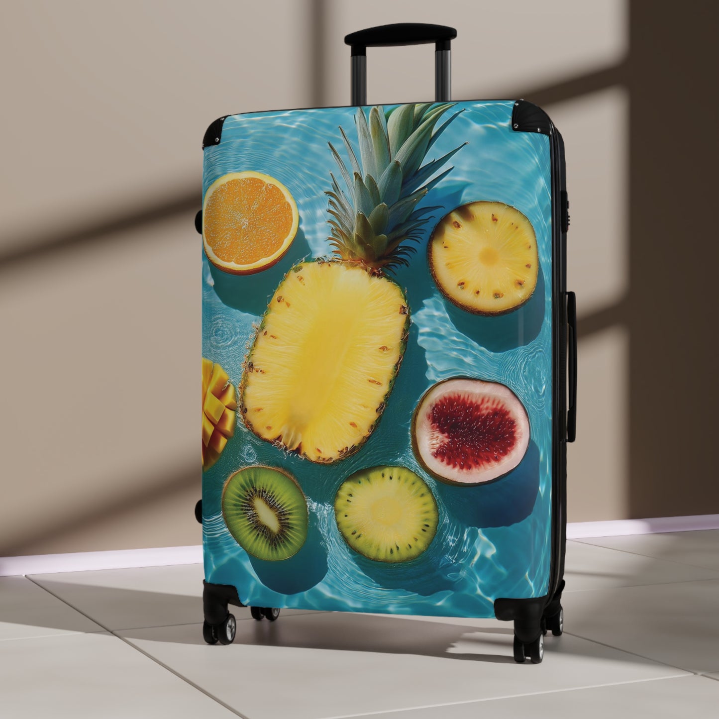 Nature Summer Tropical Fruits Float Carry-On Suitcase - Stylish Luggage for Travelers