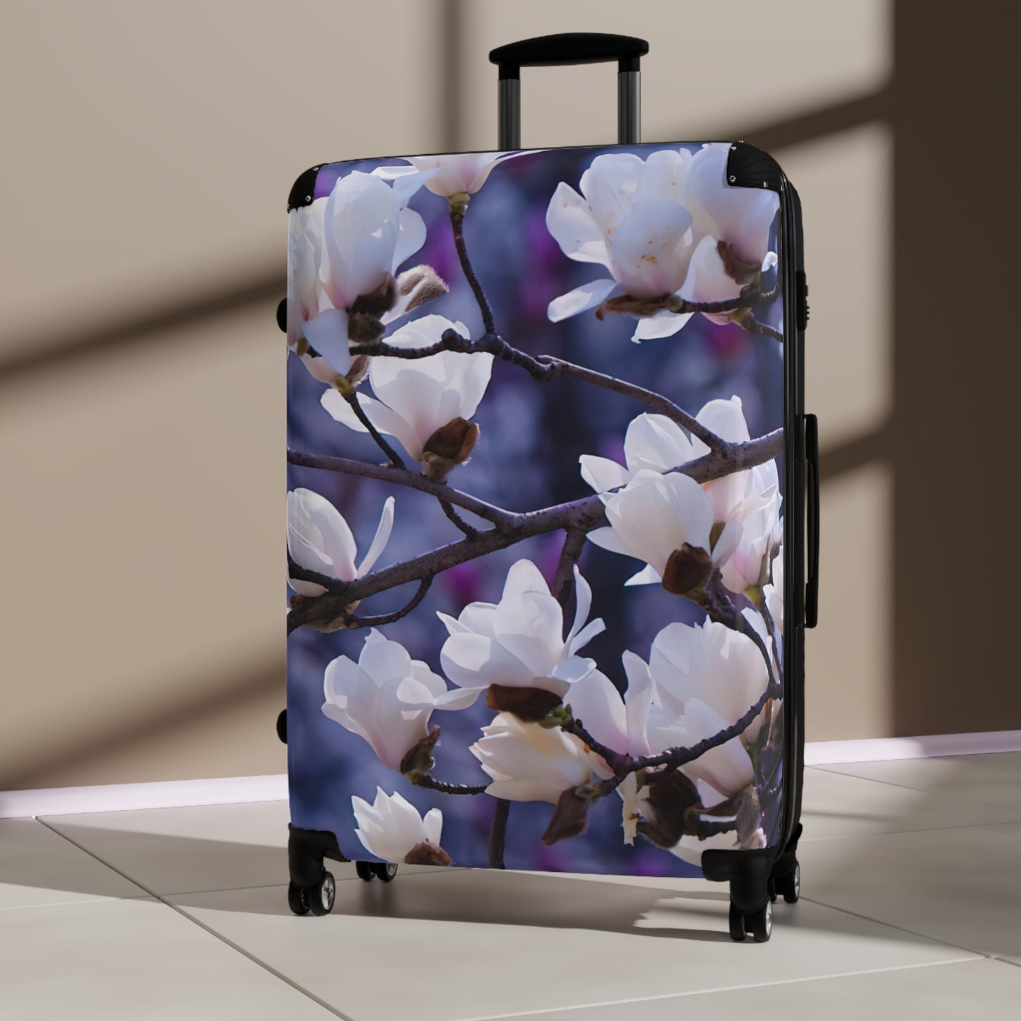Nature Flowers Floral Sakura Aesthetic Art Carry-On Suitcase - Stylish Luggage for Travelers