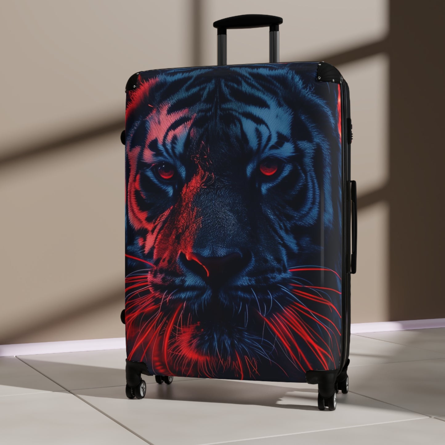 Animals Tiger Red Aesthetic Carry-On Suitcase - Stylish Luggage for Travelers