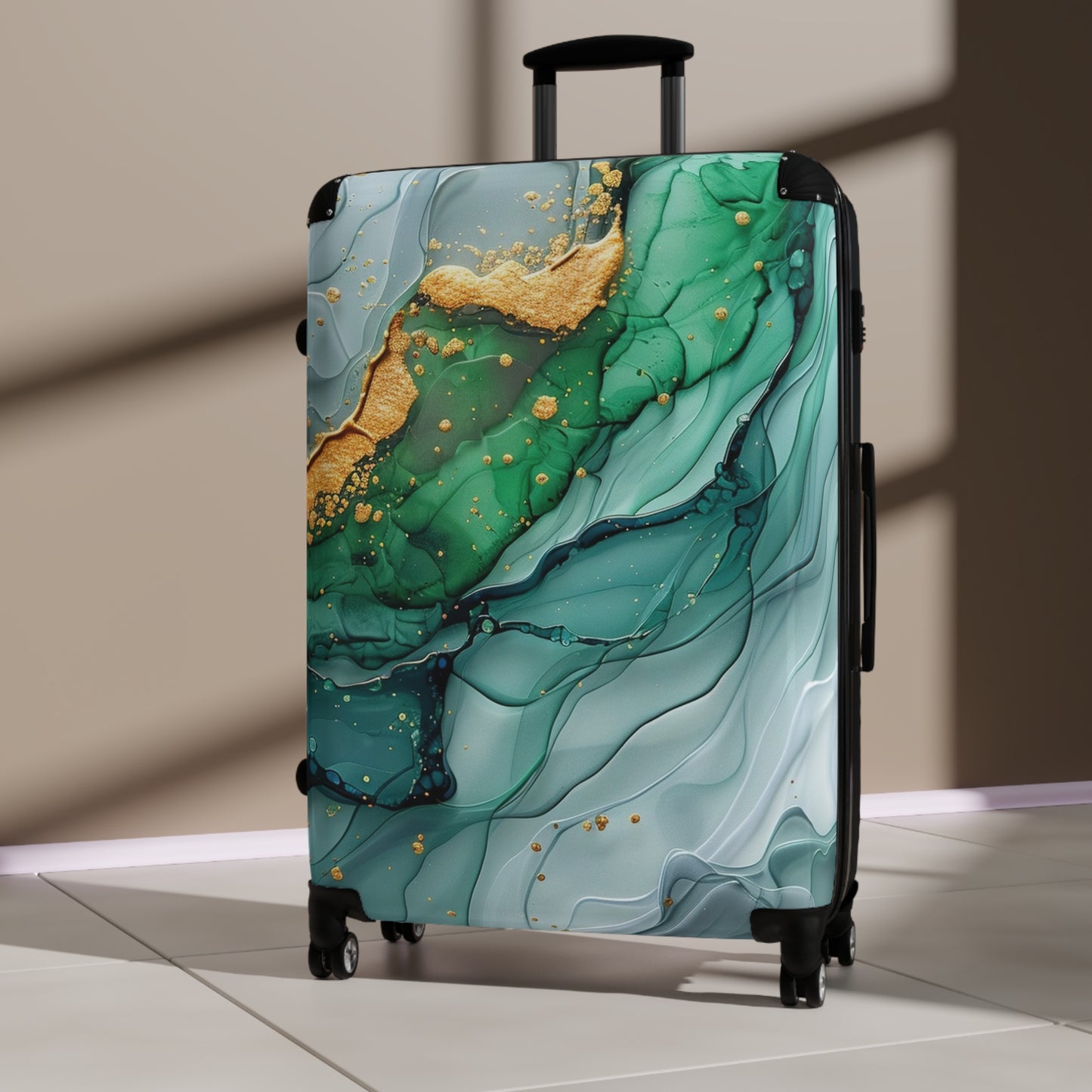 Nature Flowers Floral Animated Purple Art Carry-On Suitcase - Stylish Luggage for Travelers