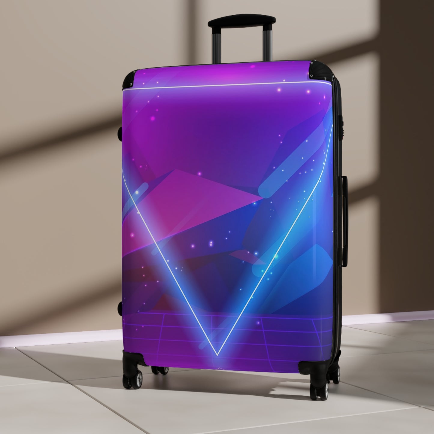 Abstract Digital Art Carry-On Suitcase - Stylish Luggage for Travelers