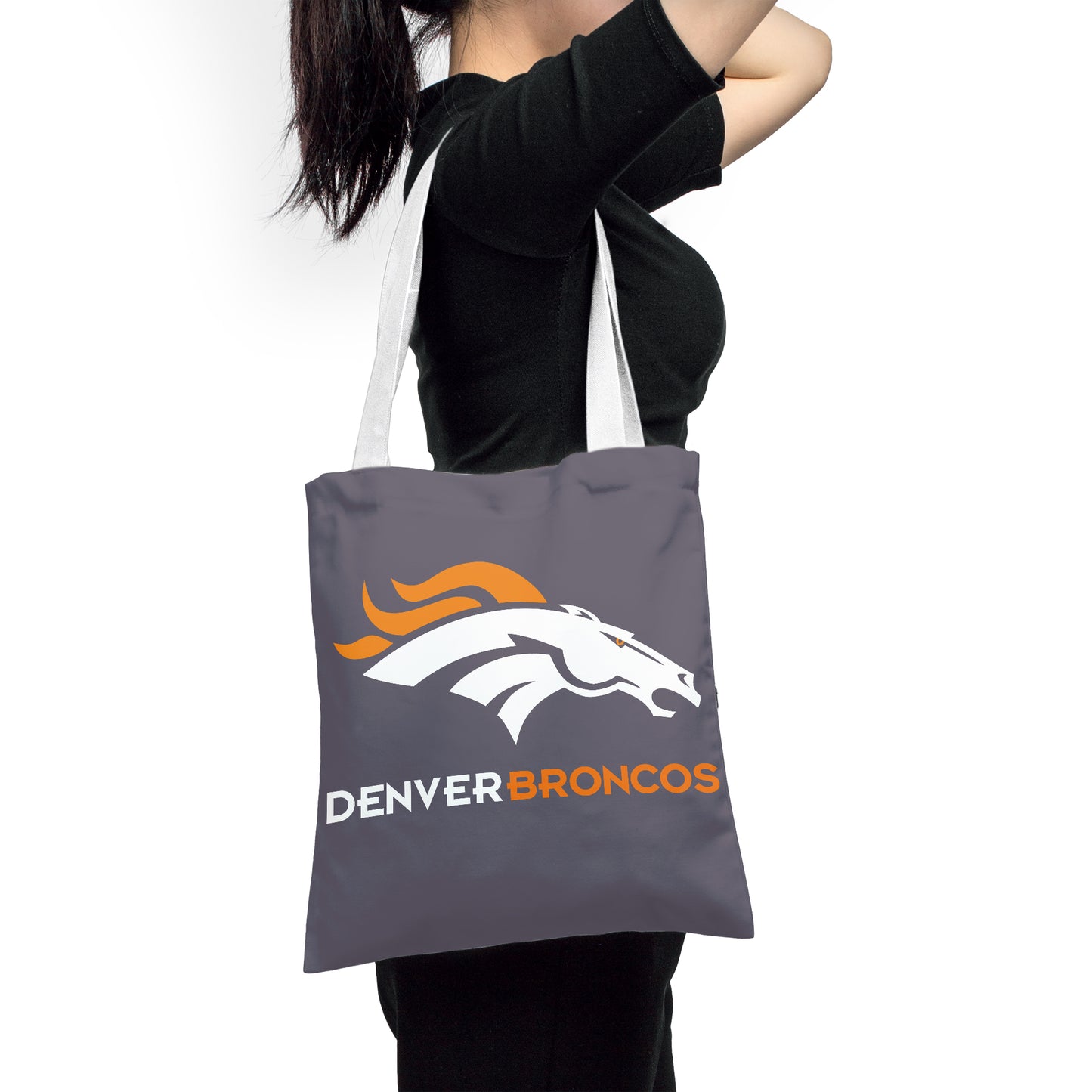 NFL Denver Broncos Fans Polyester Canvas Tote Bag – Durable and Stylish