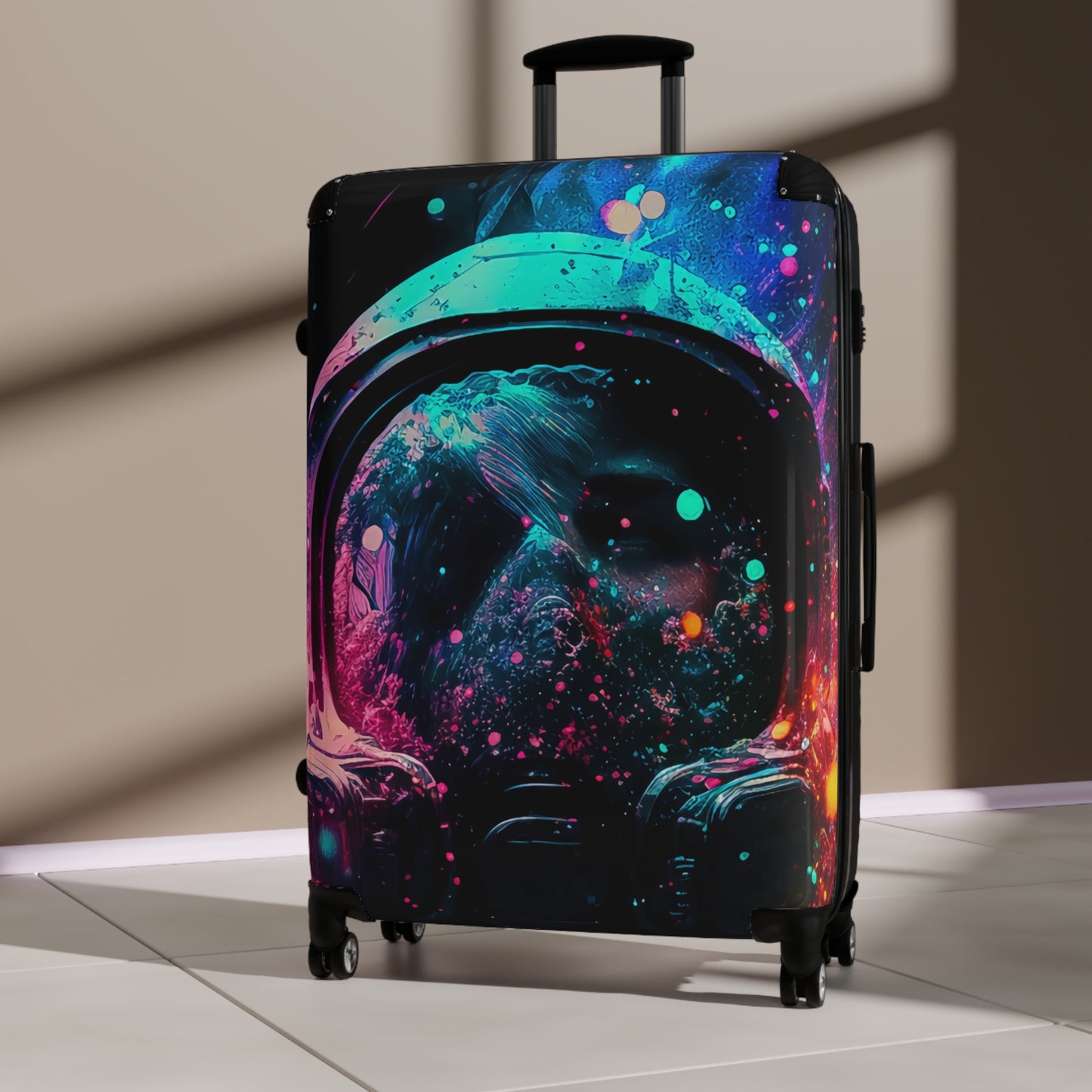 Space Astronaut Colorful Carry-On Suitcase - Stylish Luggage for Travelers